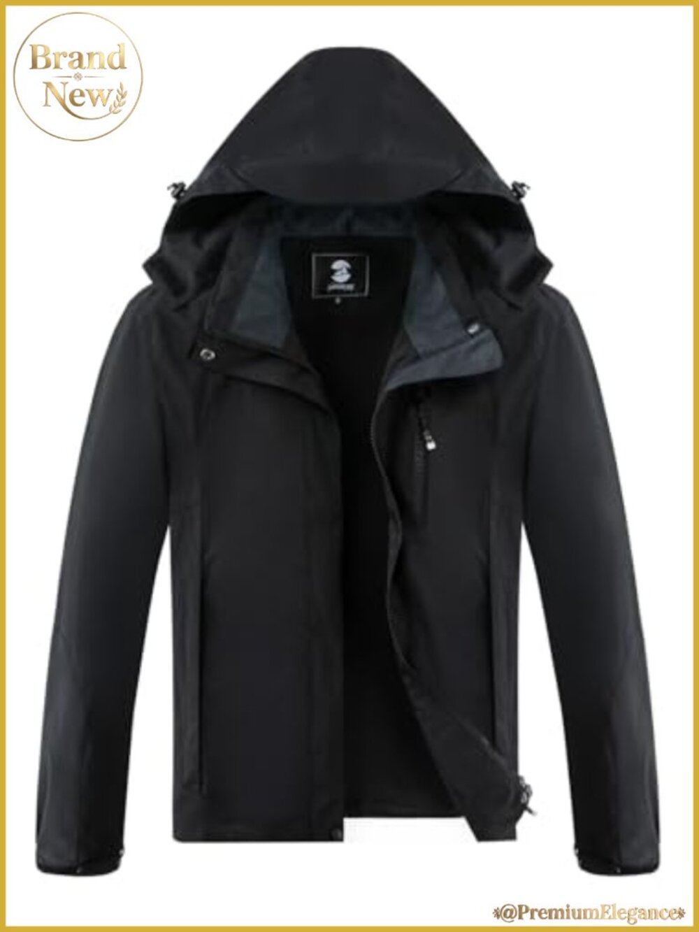 Women's Waterproof Rain Jacket Lightweight Raincoat Removable Hood
